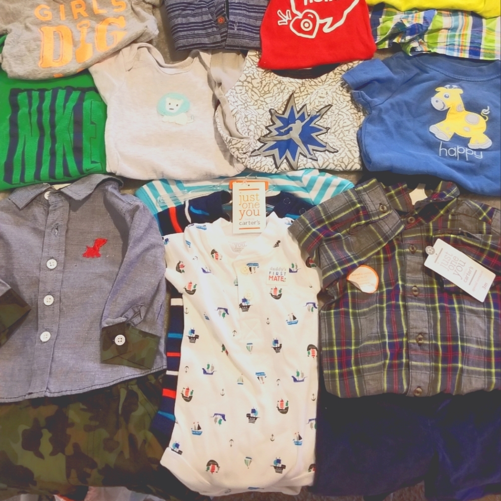 0-6 month assorted boy clothes lot